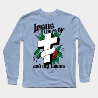 Vintage Cross Tattoo Long Sleeve T-Shirt